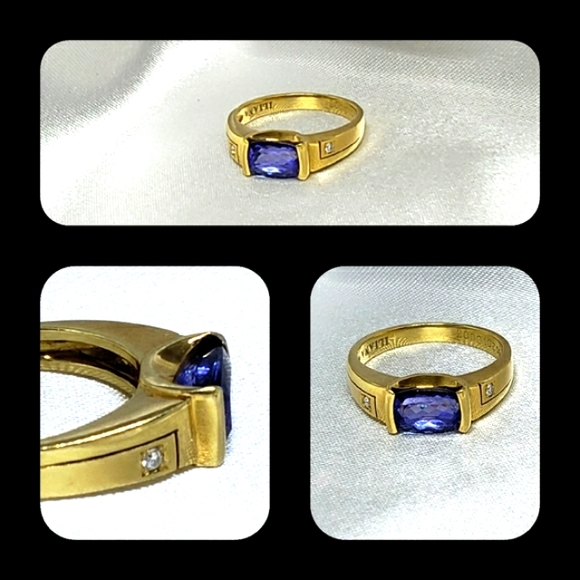 HOLD Iliana Tanzanite 2 CT in Solid 18KYG Ring. - Picture 5 of 6